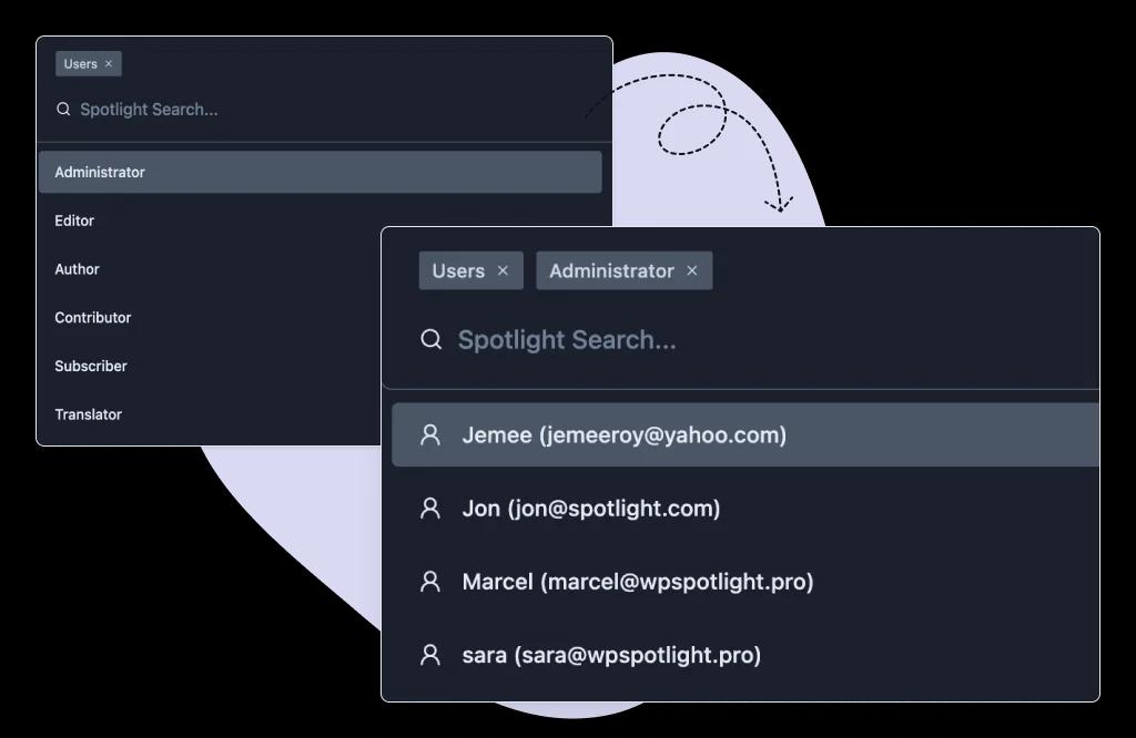 User Management using WP Spotlight