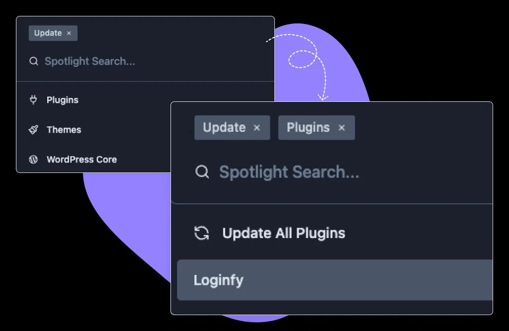 update management in WP Spotlight