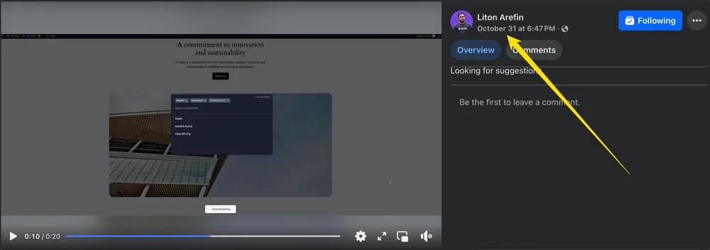 WP Spotlight first teaser in facebook