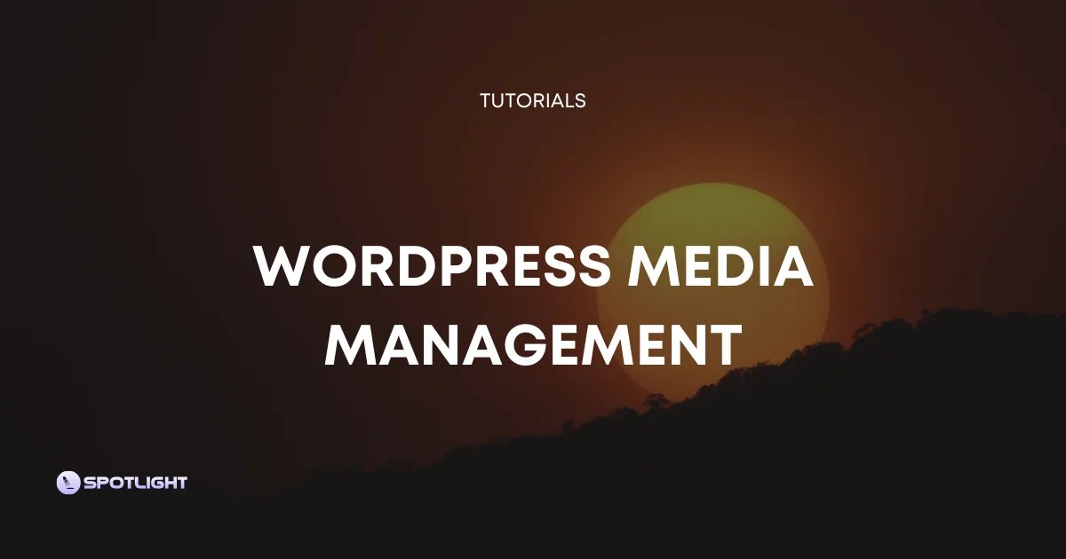 WordPress Media Management using WP Spotlight