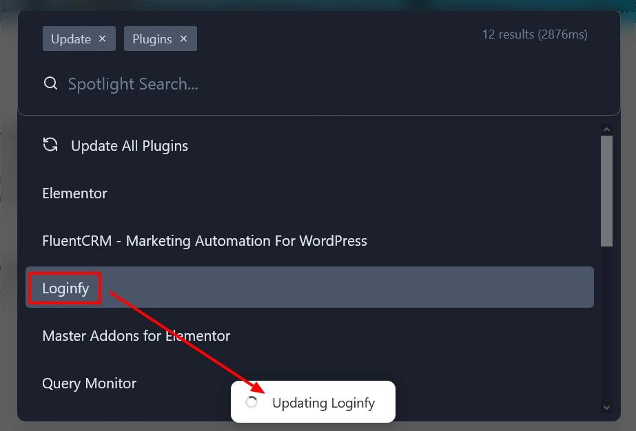 3 Update individual plugins